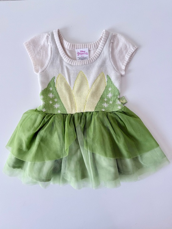Disney Other - Disney Princess Tiana Knit Tulle Tutu Dress 12M Princess and the Frog Costume
